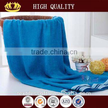 solid color organic bamboo fabric embroidery bamboo bath towel