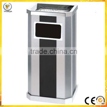 stainless steel waste bin lobby garbage bin hotel side open trash bin                        
                                                                                Supplier's Choice