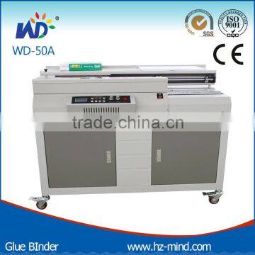 (WD- 50A)Glue binding machine with one glue wheels for A4 size book binding machine