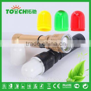 New LED Flashlight 3-Mode 500LM Zoomable Adjustable Light for Camping, Camping Light Camping Equipment