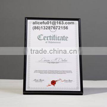 Cheap A4 A3 A2 A1 Black White Golden Silver Plated Aluminum Photo Frame Certificate Frame photo-2