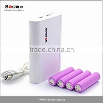 New Original Brand Soshine E3 Mobile Power Boxes 4 Slot 18650 Charger