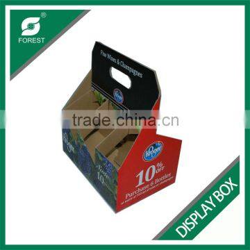 TOP SALE CORRUGATED DISPLAY STANDERS CARDBOARD MILK PACKING CARRIERS AND HOLDERS WITH HANDLE Quality Choice photo-6