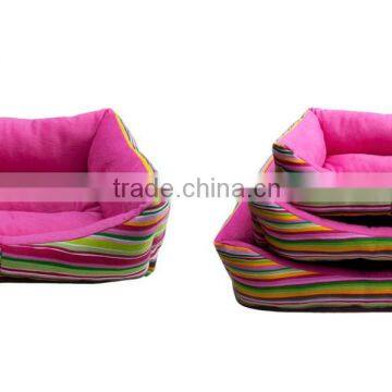 High quality single face fleece polyester pet bed pink colors