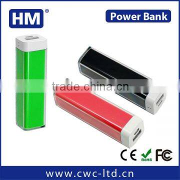 Wholesale 2600mah manual for power bank for mobile phone 2200/2600MAH lipstick power bank