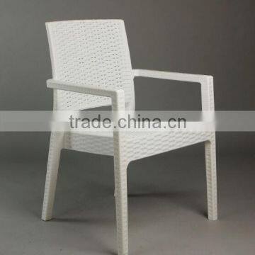 new PP plastic dining banquet RATTEN chairs with arms 1723B