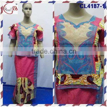 CL4187 Popular design fast shipping wholesale top grade quality women bazin cloth