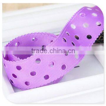 Custom Eyelet Grosgrain Ribbon Factory photo-2