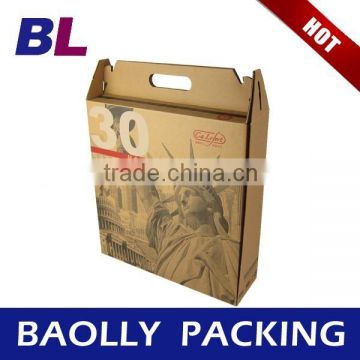 Custom Design House Shape Brown Boxes Of Paper With Handle