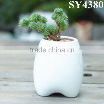 Cheap Indoor White Ceramic Flower Vase photo-4