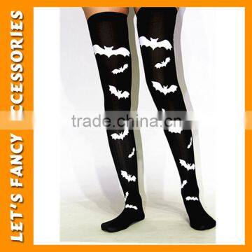 PGSK0192 Halloween bat compression stockings black bat stocking