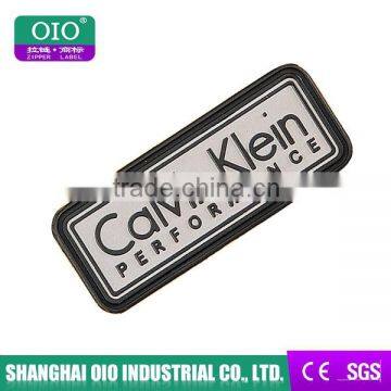 Letters l ogo pvc label design logo for garment clothing & jeans