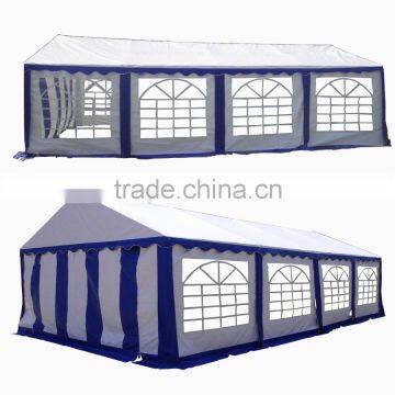 4x8m heavy duty white&blue PVC wedding tents with enhanced frame, pary tents, carports