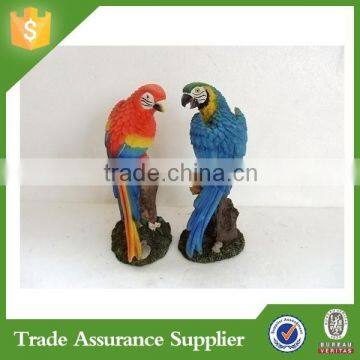 Garden animal outdoor decor resin parrot figurine