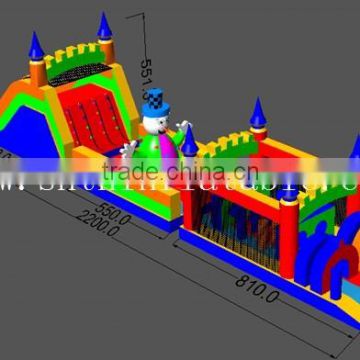 Inflatable Longest Obstacle Course For Adult