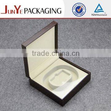 Artificial Leather Designed Elegant Brown Wholesale Wooden Led Jewelry Box Quality Choice photo-4