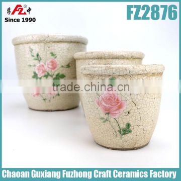 Rustic style hand made flower pot