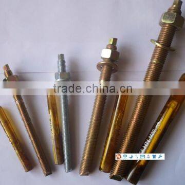 DIN galvanized stud bolt for chemical anchor made in china