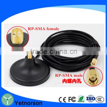 magnetic base with SMA female connector on the top for wifi antenna