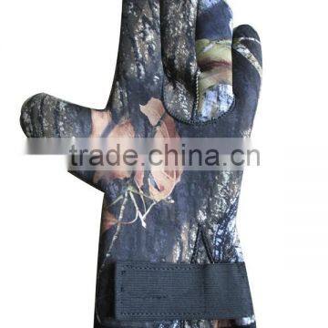 best sell camo neoprene fishing hunting gloves for men