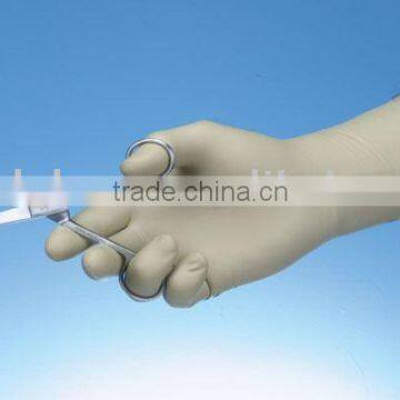 Disposable latex surgical gloves