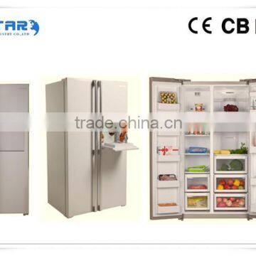 2016 BCD-580WT hot sale new low noise electric side by side refrigerator