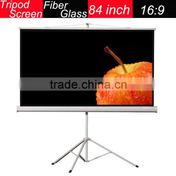 Foldable 84''16:9 Outdoo r4k*2k Portable Tripod Projection Screen