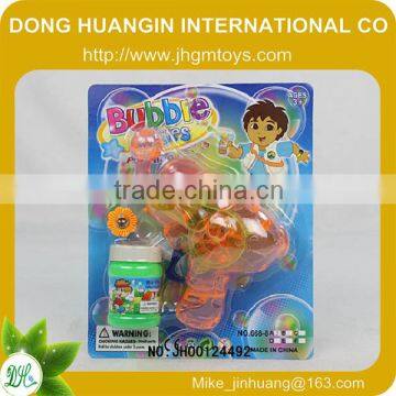 2014 OEM battery operated Lighted elephant bubble gun with suger/candy