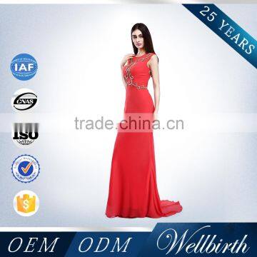 Factory Wholesale Red Long Boutique Dresses for Women photo-3