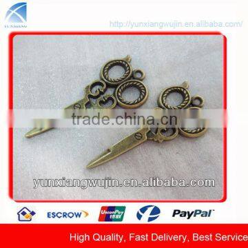 CD9120 Fancy Custom Antique Brass Metal Zipper Puller for Bags