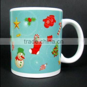 Cheap bulk 11 oz ceramic coffee mug for christmas