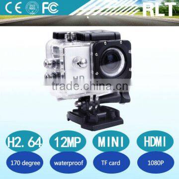 2014 new H264 mini HD1080P 12mp Waterproof 30meters 120degree HDMI go pro hero camera                        
                                                Quality Choice