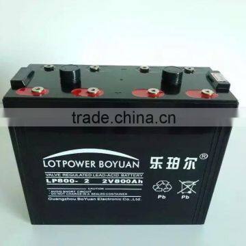 Guangzhou Best Selling 2 volt 800ah Deep Cycle Vrla Battery