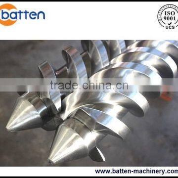 conical twin screws extruder screw barrel for plastic extruder