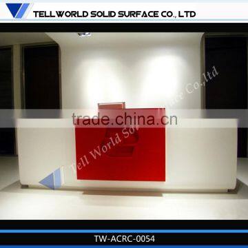 Interactive office room small reception desk, office front desk