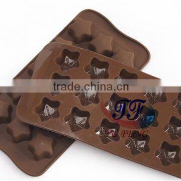 Hot Selling 15-cavity Star Silicone Chocolate Pastry Mould for Baking photo-5
