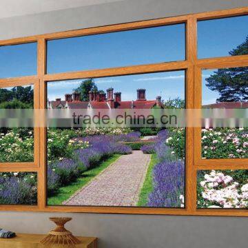 Aluminum Tempered Glass Casement Windows With Flyscreen photo-2