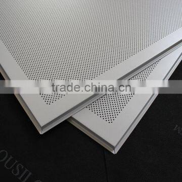 1.8mm Perforated White GI / Metal Acoustic False Ceiling Panels 600x600mm photo-3