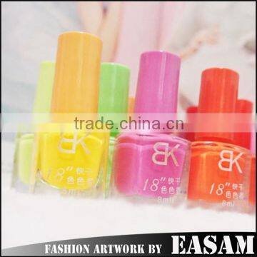 2015 new colors bk fast dry nail polish with 42 colors