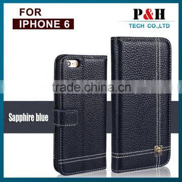Genuine Leather Wallet Case For Apple IPhone 6 / Plus, Flip Leather Case For IPhone6 photo-4