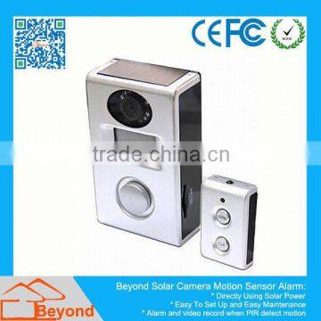 Wireless Mini Dvr With Solar Camera Alarm With Video Record and Solar Panel