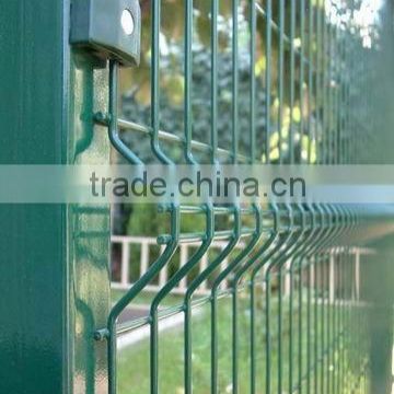 pvc coated welded curved fence/welded mesh fence