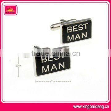 Simple Shaped Silver Business Cufflink Buttons photo-2