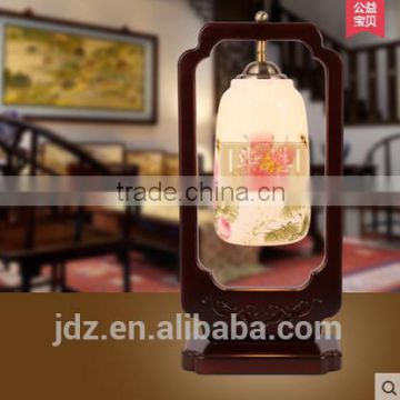 LED Bamboo painted porcelain table lamp,hand painting porcelain table lamp