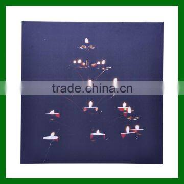 candle flame led canvas wall art christmas HD-00067-141222-candle001-01