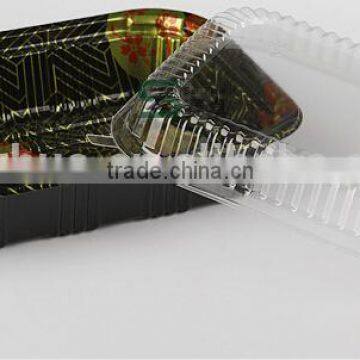 ecofriendly PS sakura embossing sushi take out container