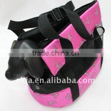 New Stylish pink Art Pattern Outward Pet Sling Style Dog Cat Carrier -two sizes