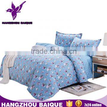 100% Cotton King Size Bedding Set with Little Flowers Patterns