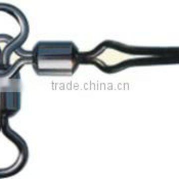 rolling triangle joint swivel with line clip swivel for fishing swivel