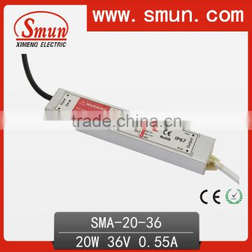 SMA-20-36 Waterproof IP67 20W 18-36V Constant Current Led Driver